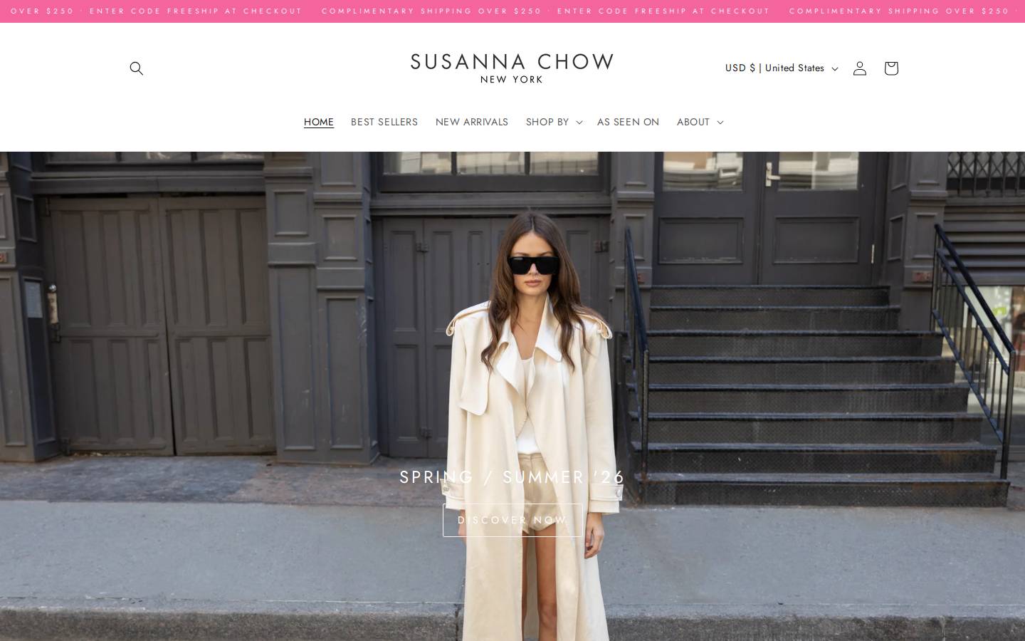 susannachownyc.com homepage screenshot