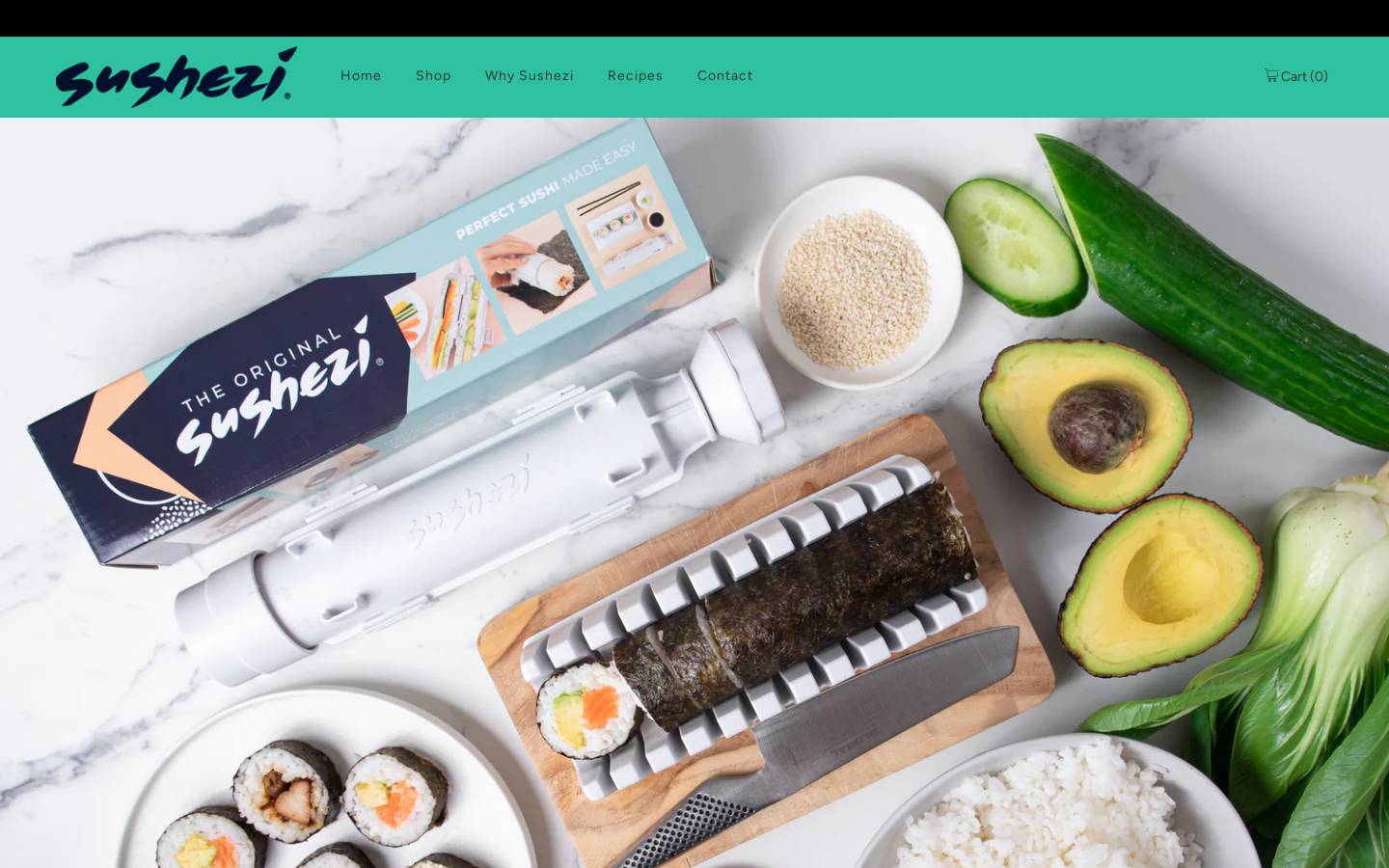 sushezi.com homepage screenshot