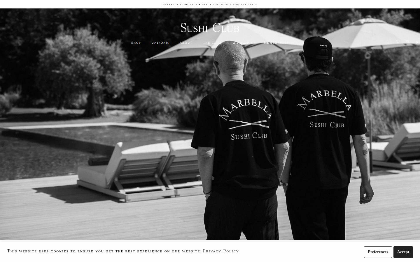 sushi-club.com homepage screenshot