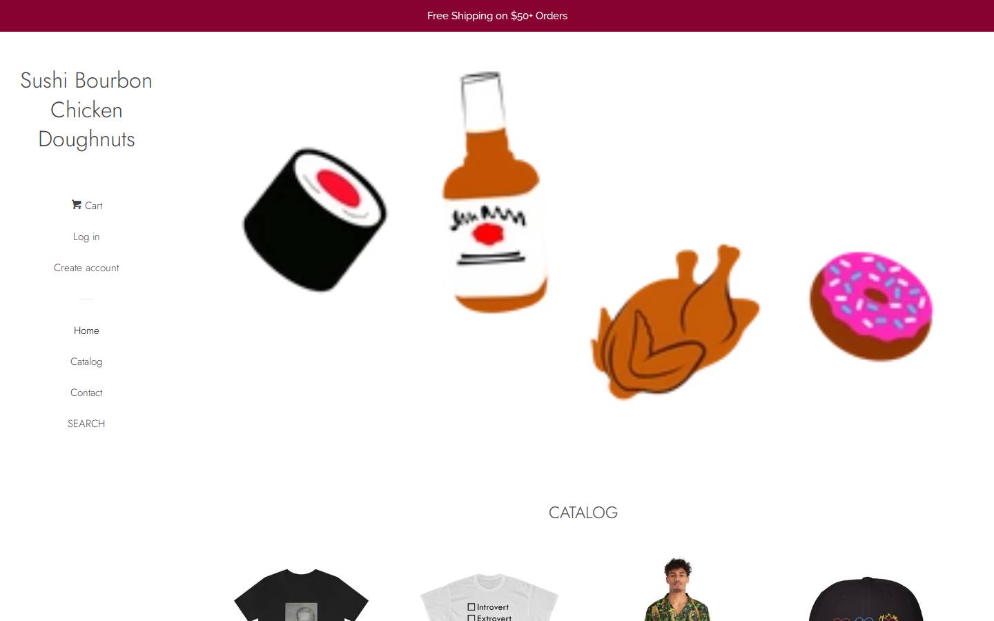 sushibourbon.com homepage screenshot