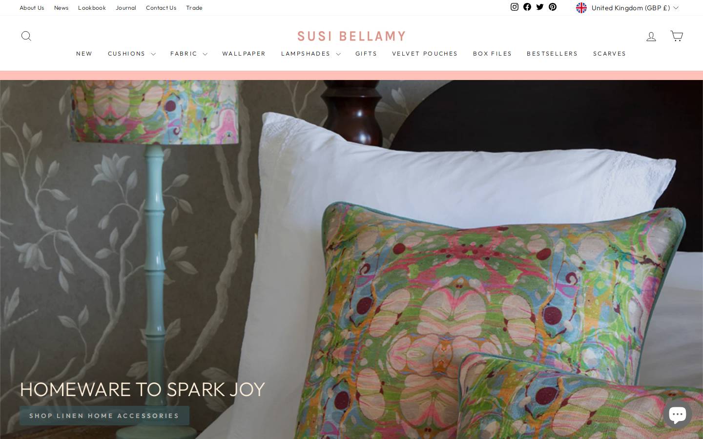 susi-bellamy.com homepage screenshot