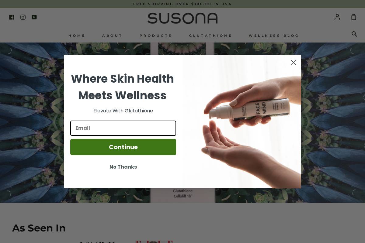 susona.com homepage screenshot