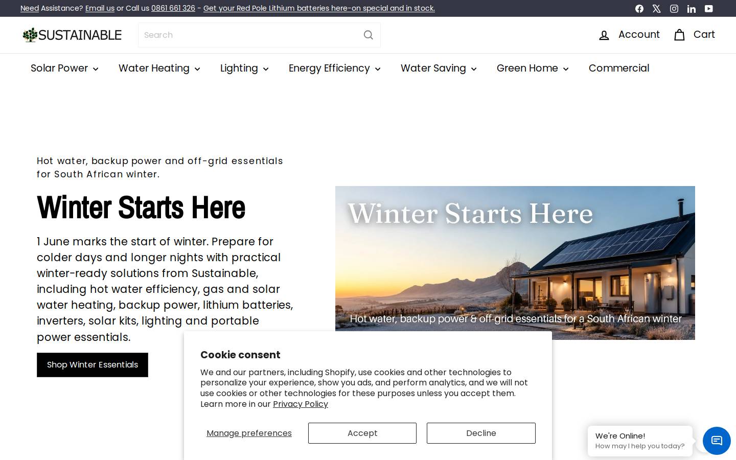 sustainableonline.co homepage screenshot