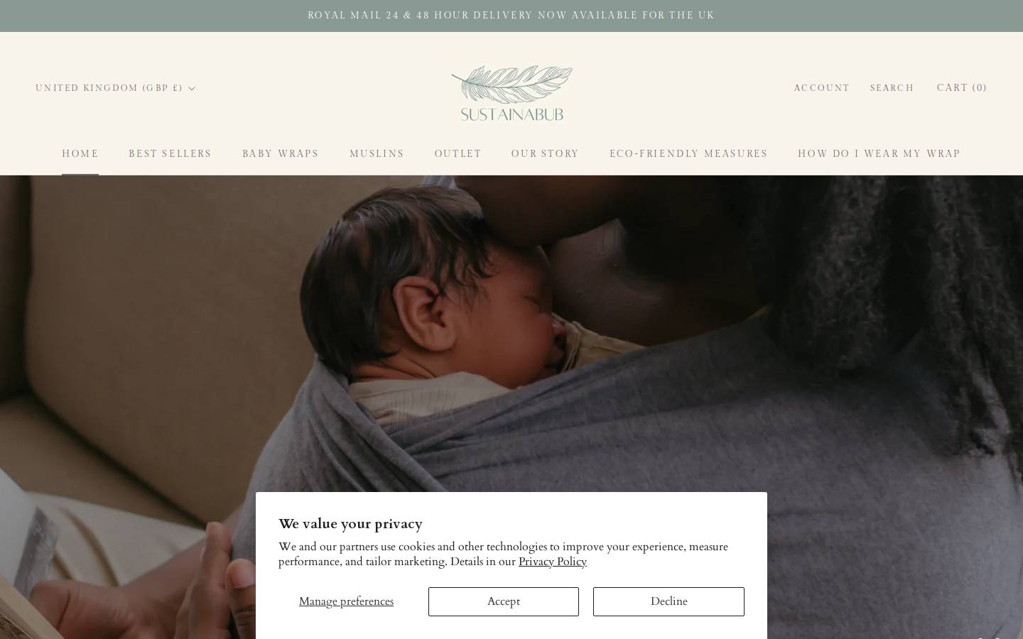 Sustainabub homepage screenshot