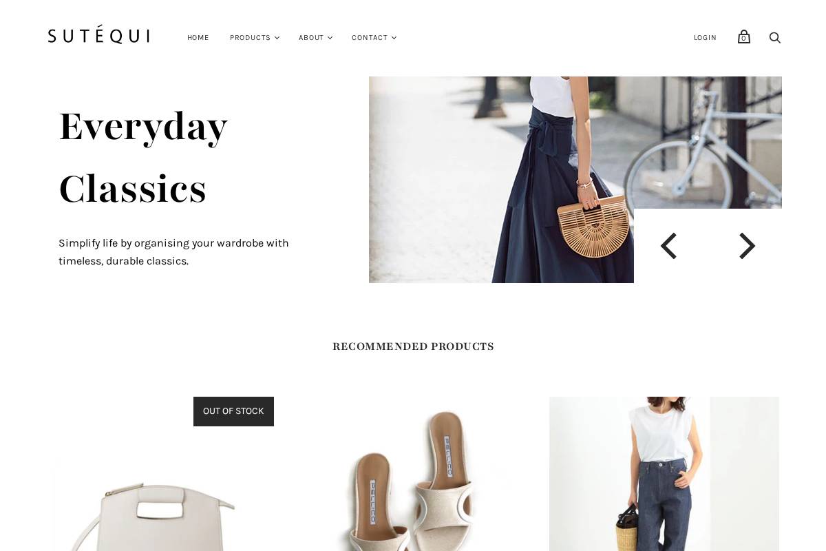 sutequi.com homepage screenshot