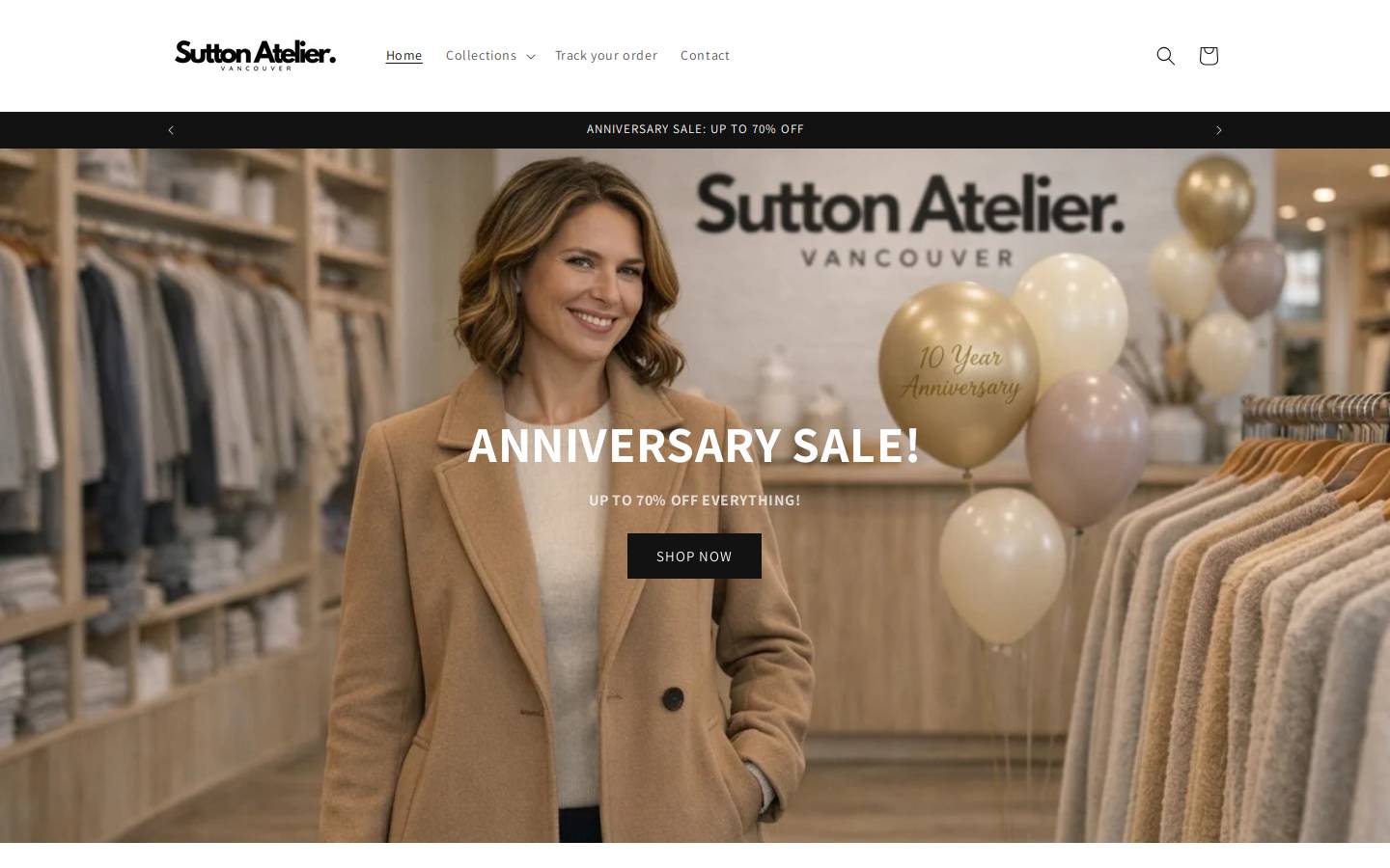 suttonateliervancouver.com homepage screenshot