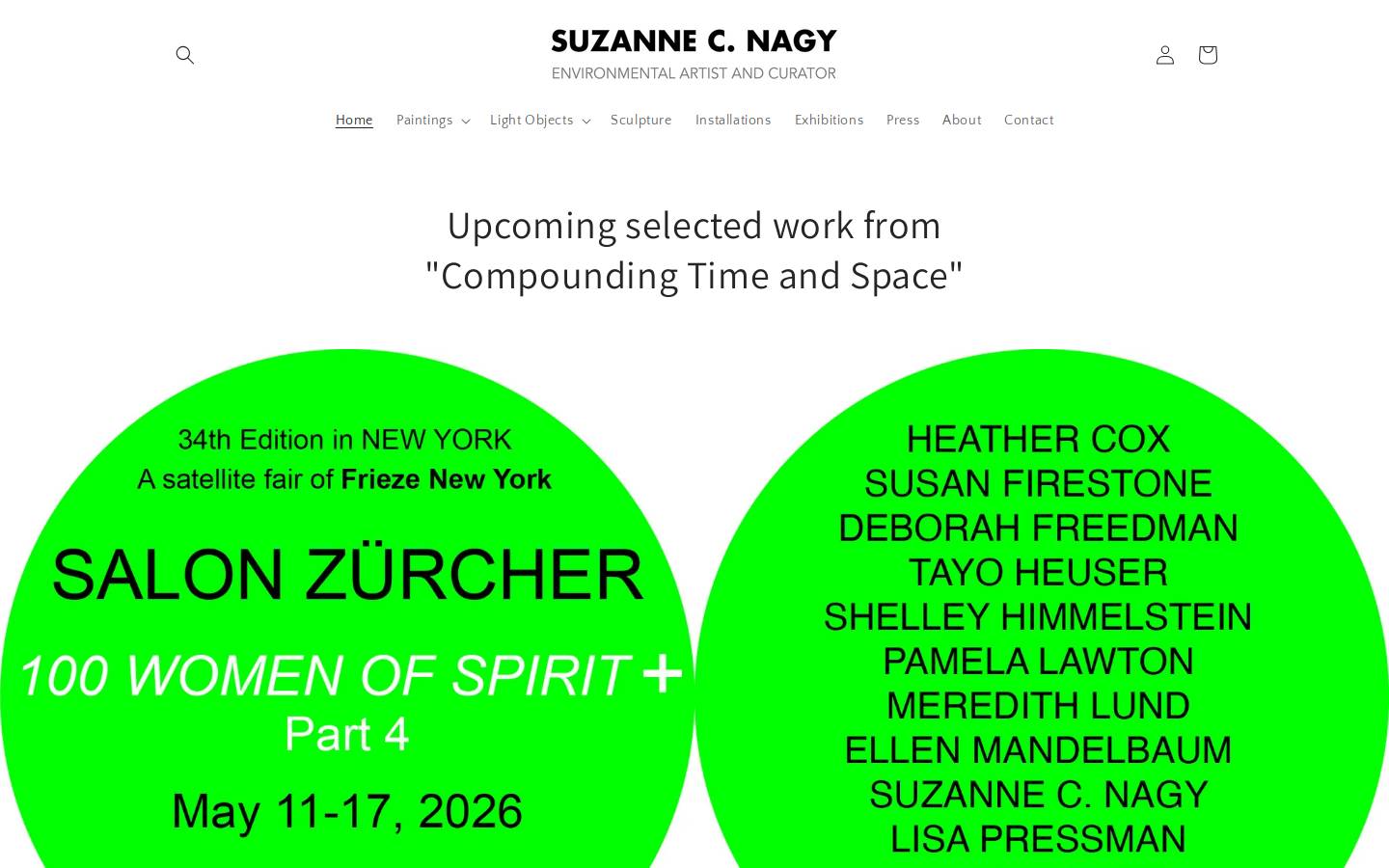 suzannecnagy.com homepage screenshot
