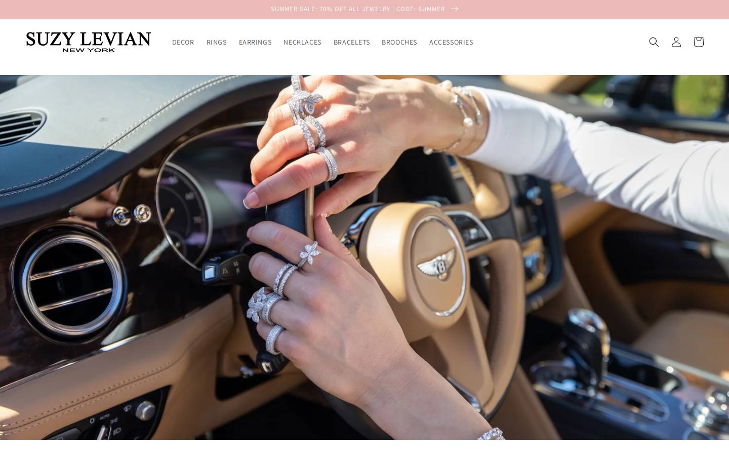 suzylevian.com homepage screenshot
