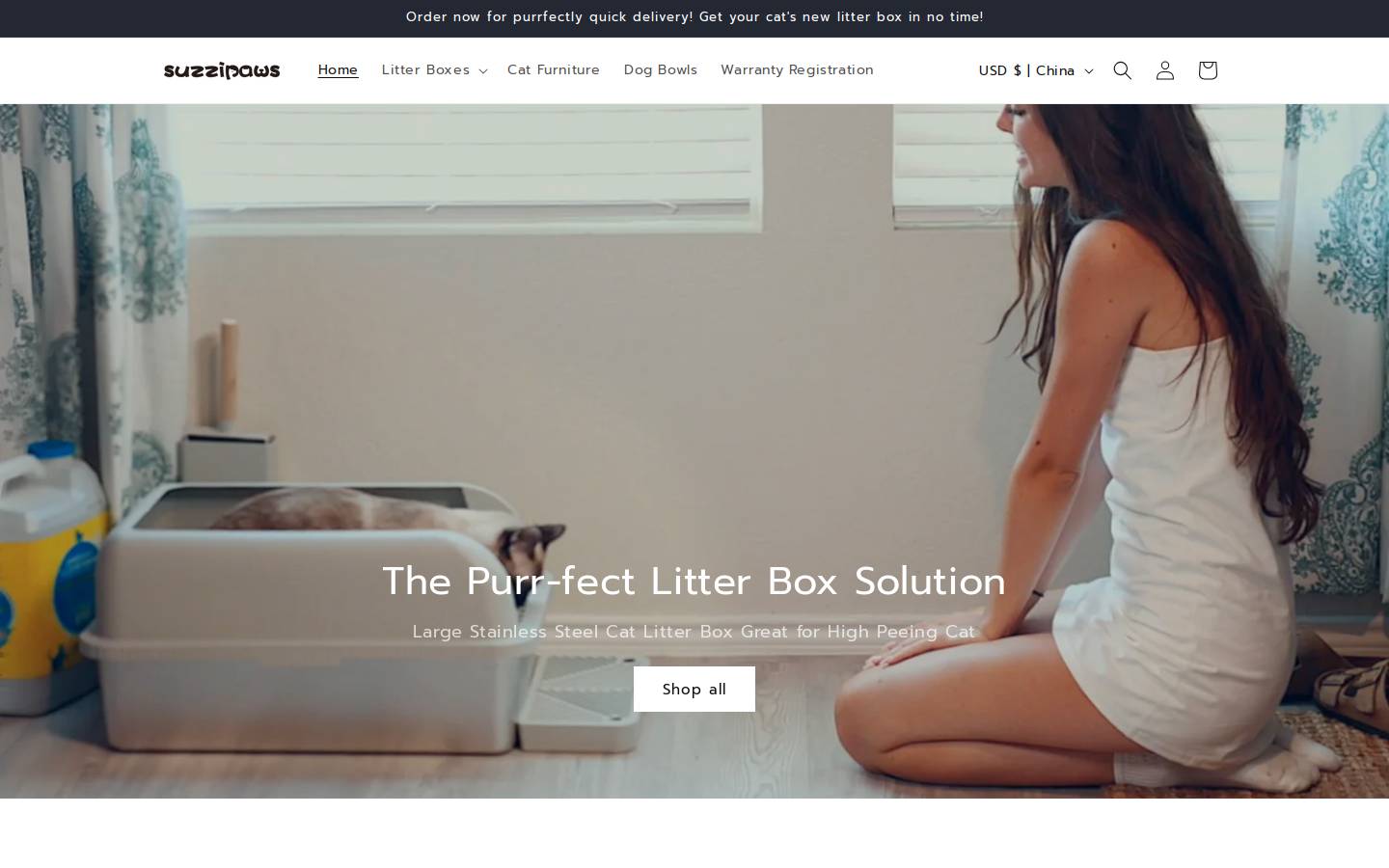 suzzipaws.com homepage screenshot