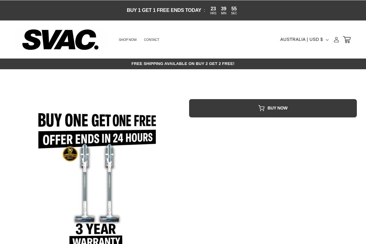 svacshop.com homepage screenshot