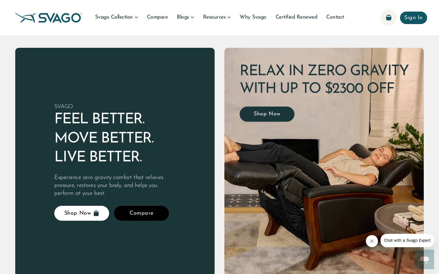 svago.com homepage screenshot
