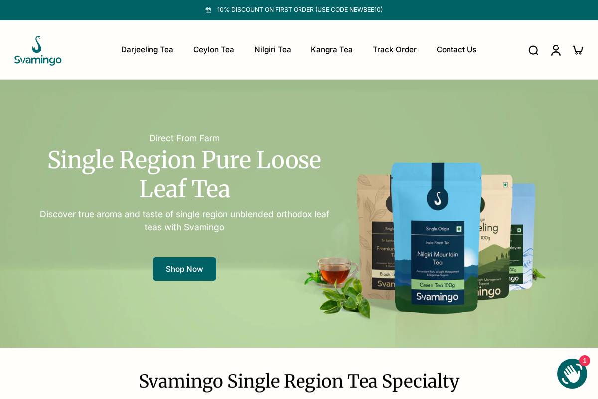 svamingo.com homepage screenshot