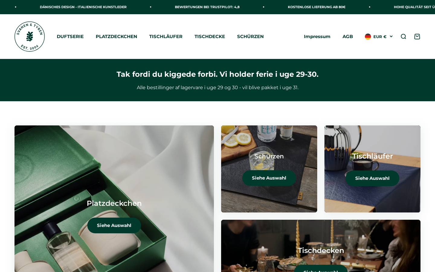 svanenogtyren.de homepage screenshot