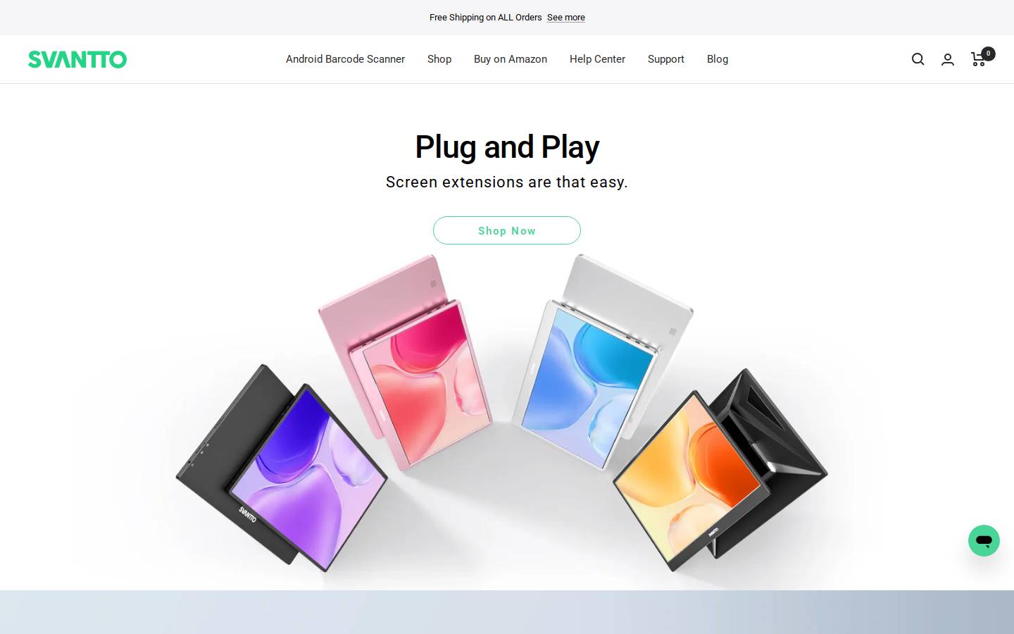 SVANTTO homepage screenshot