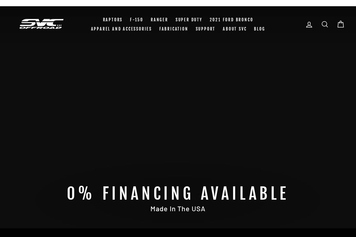SVC Offroad homepage screenshot
