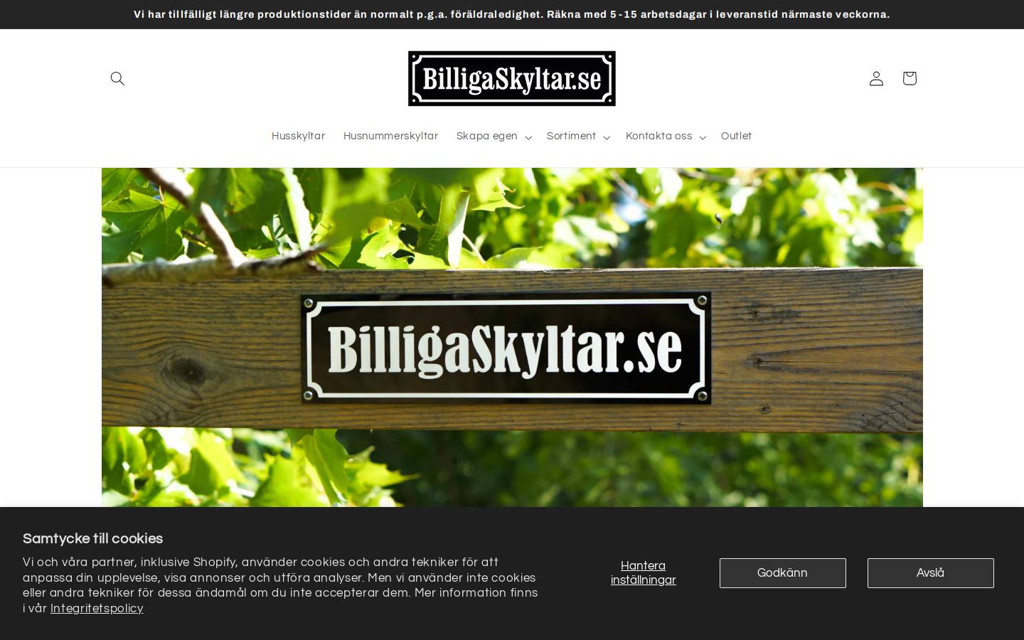 sveasign.com homepage screenshot