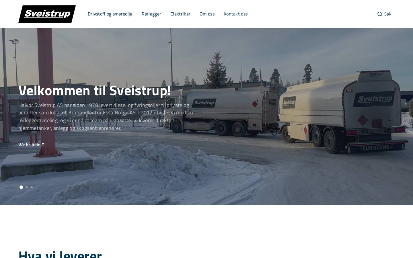sveistrup.no homepage screenshot
