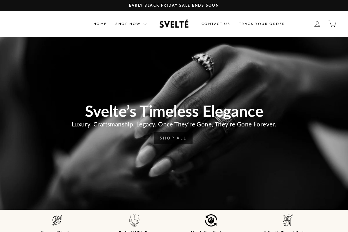 The Svelte homepage screenshot