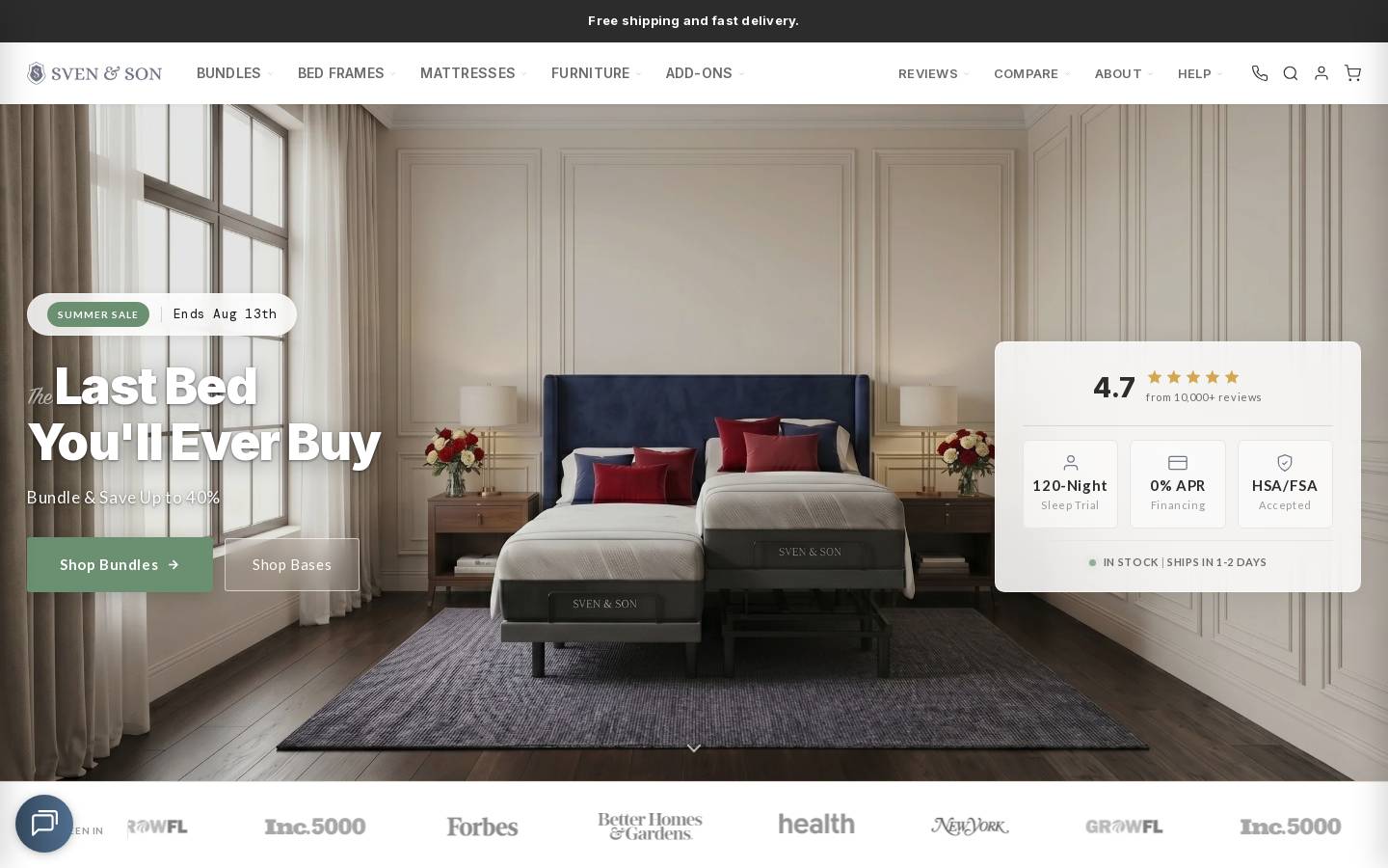 svenandson.com homepage screenshot
