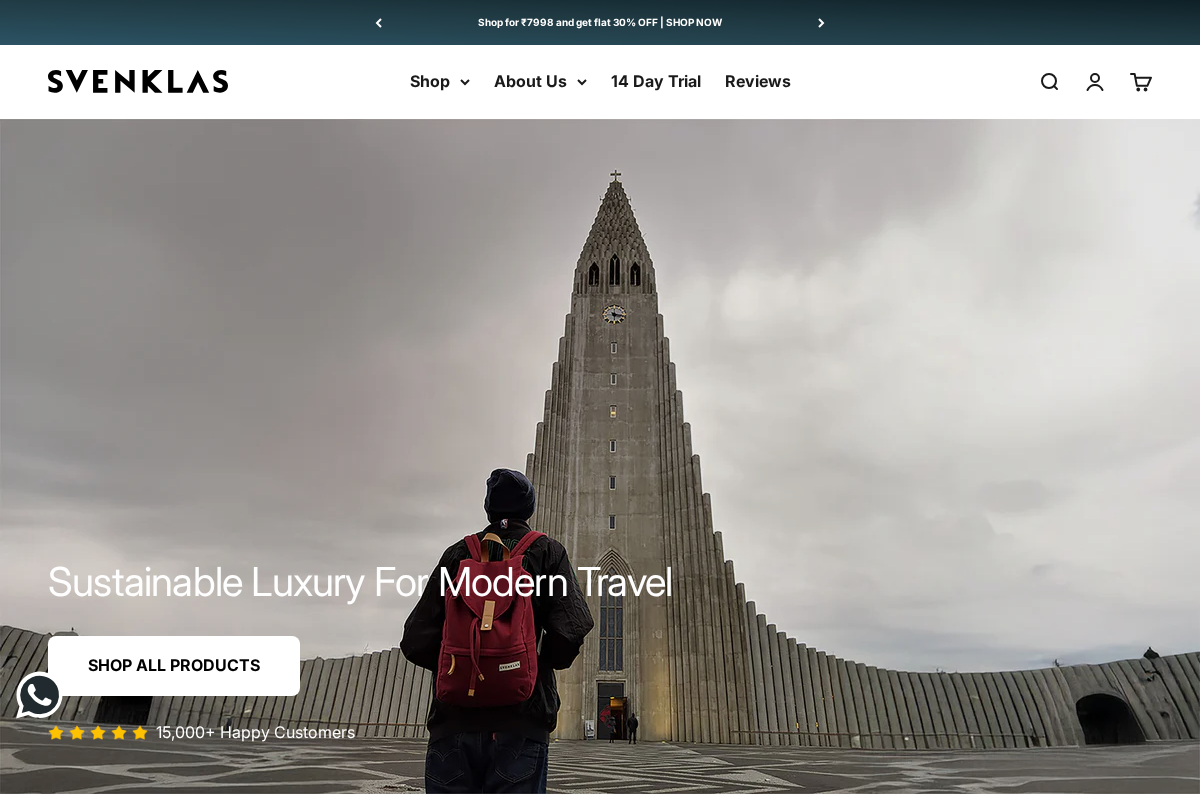 Svenklas homepage screenshot