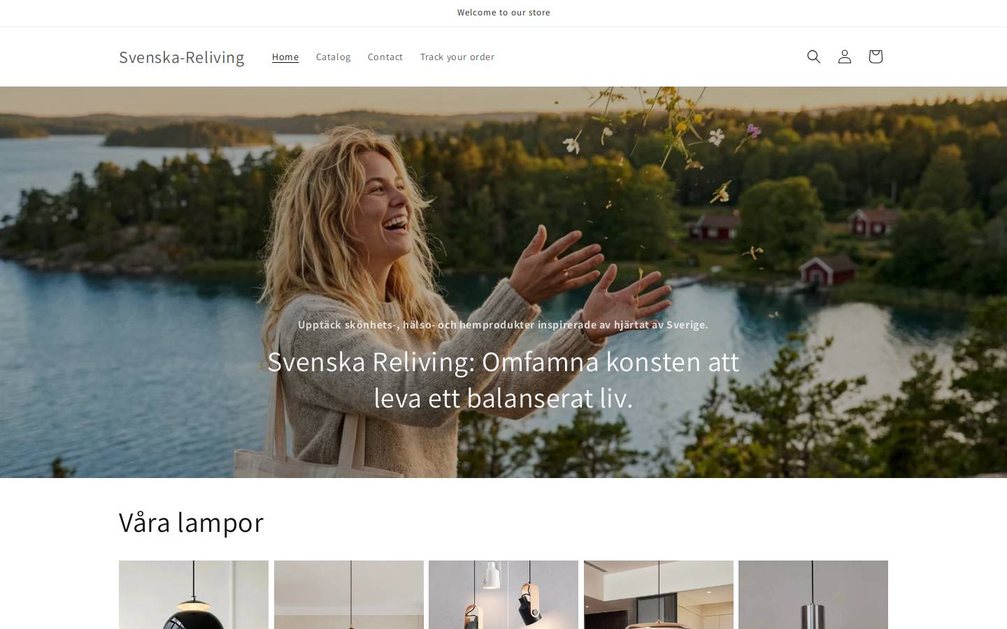Svenska Reliving homepage screenshot