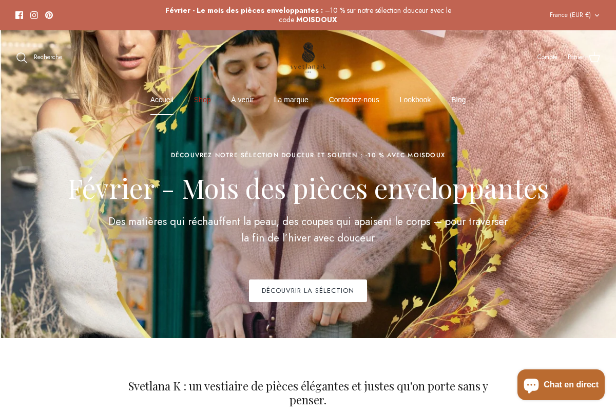 Svetlana K Paris homepage screenshot