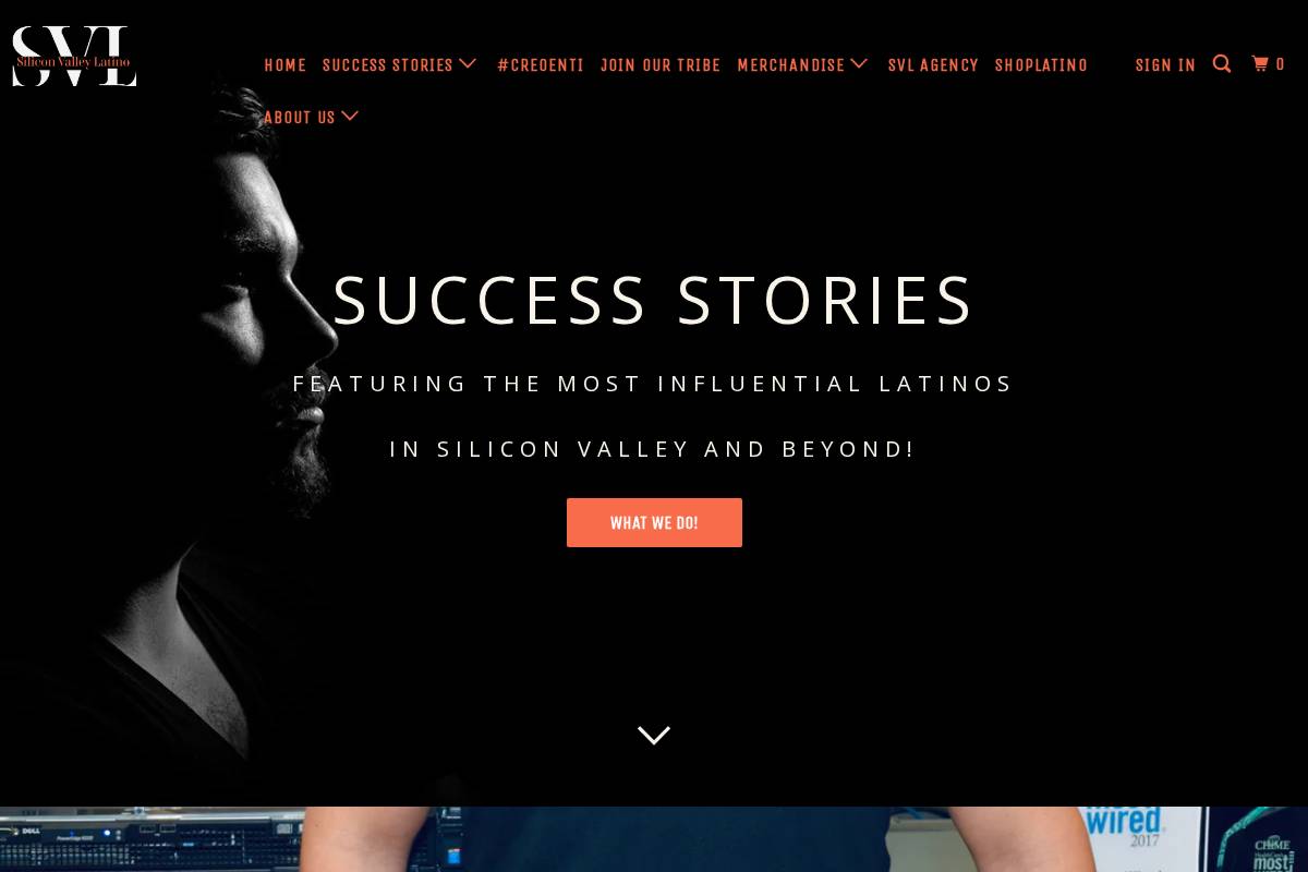 svlatino.com homepage screenshot