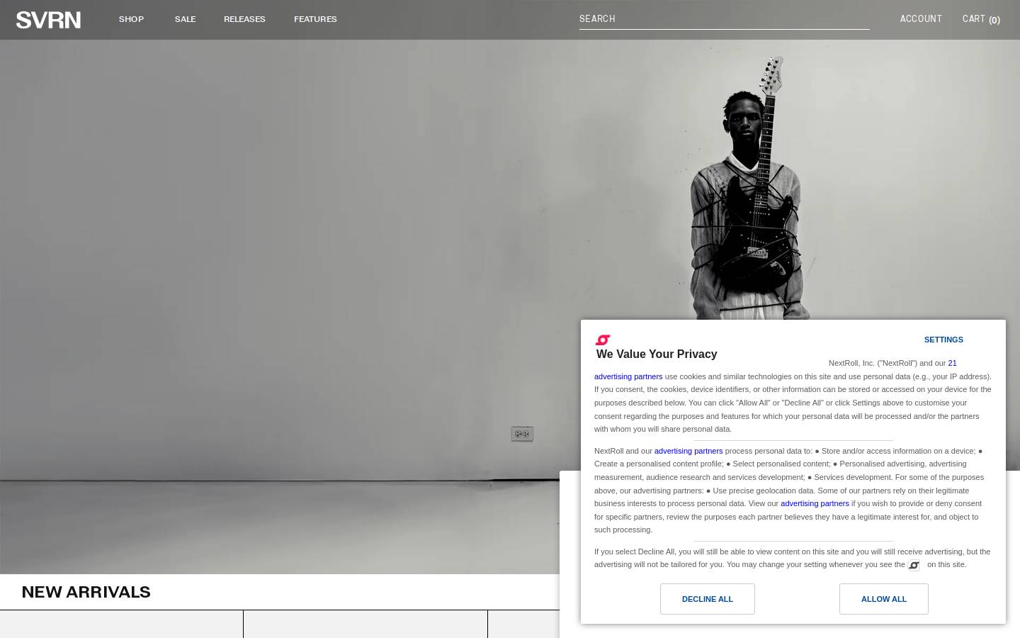 svrn.com homepage screenshot