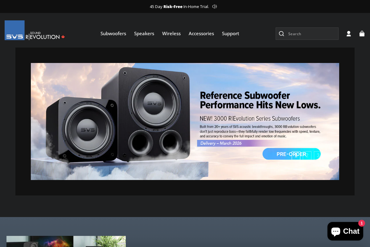 SVS homepage screenshot