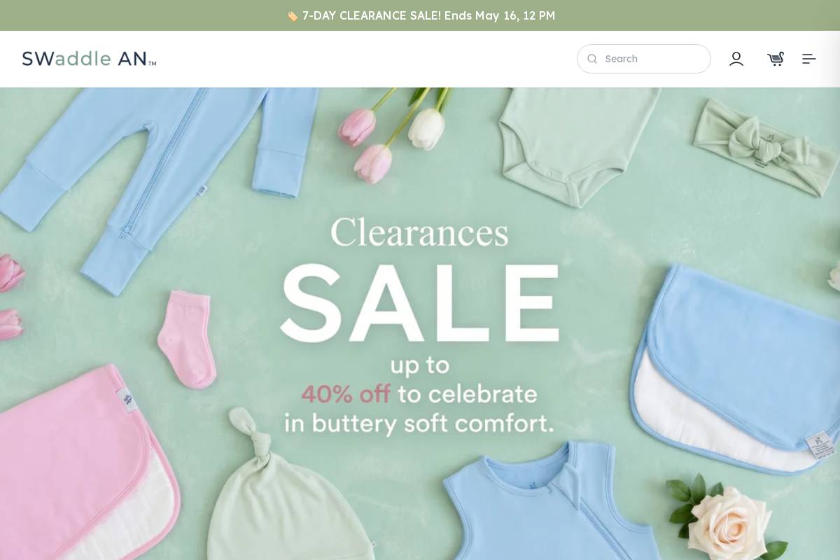SwaddleAn homepage screenshot