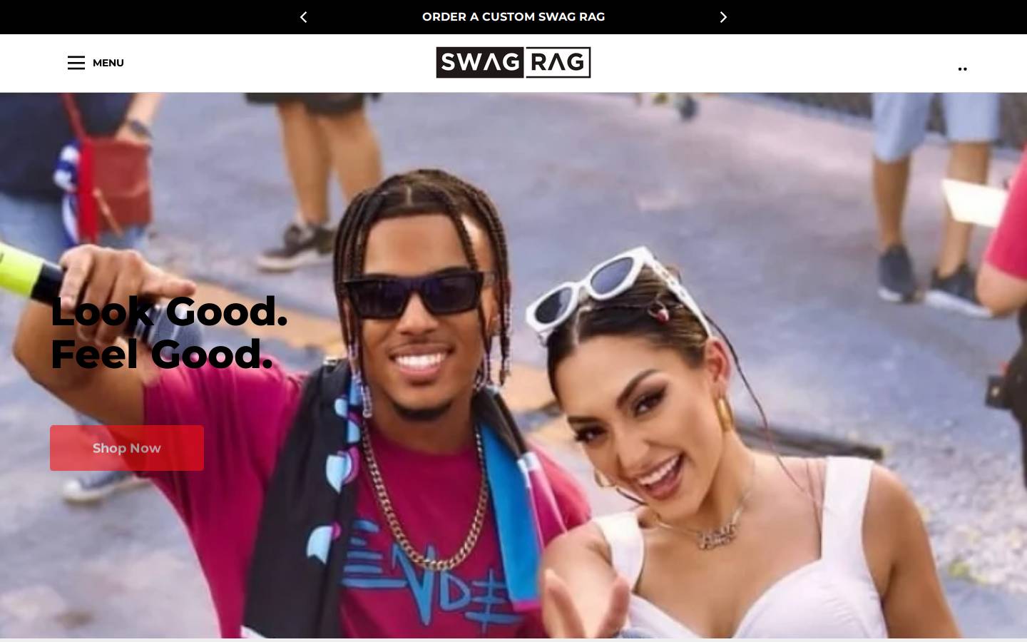swagragmerch.com homepage screenshot