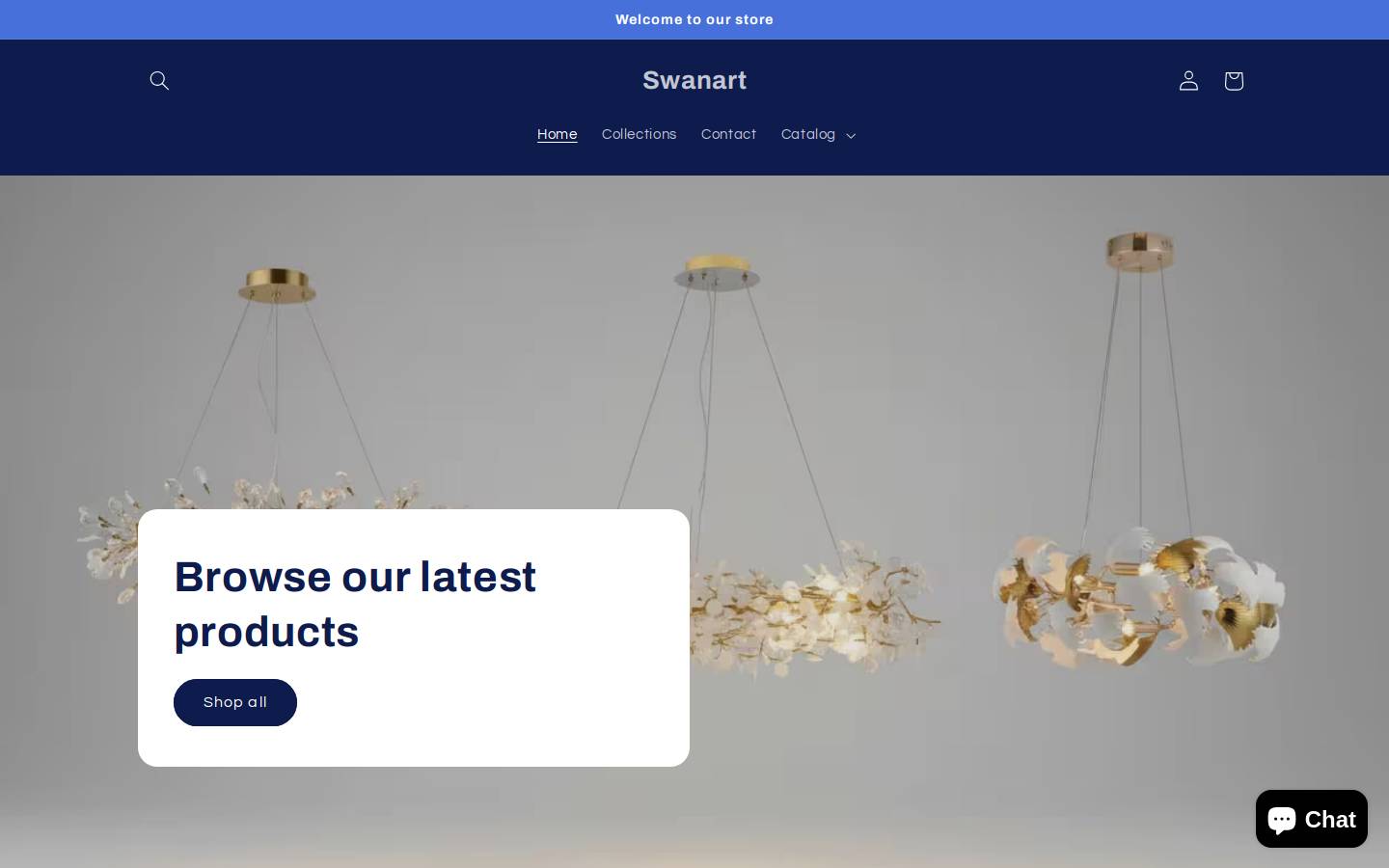 swanart.in homepage screenshot