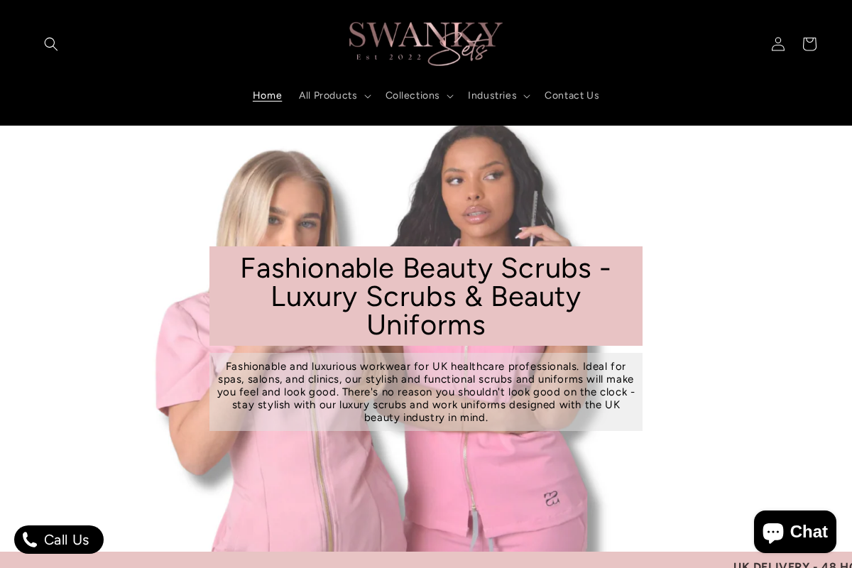 Swankysets homepage screenshot