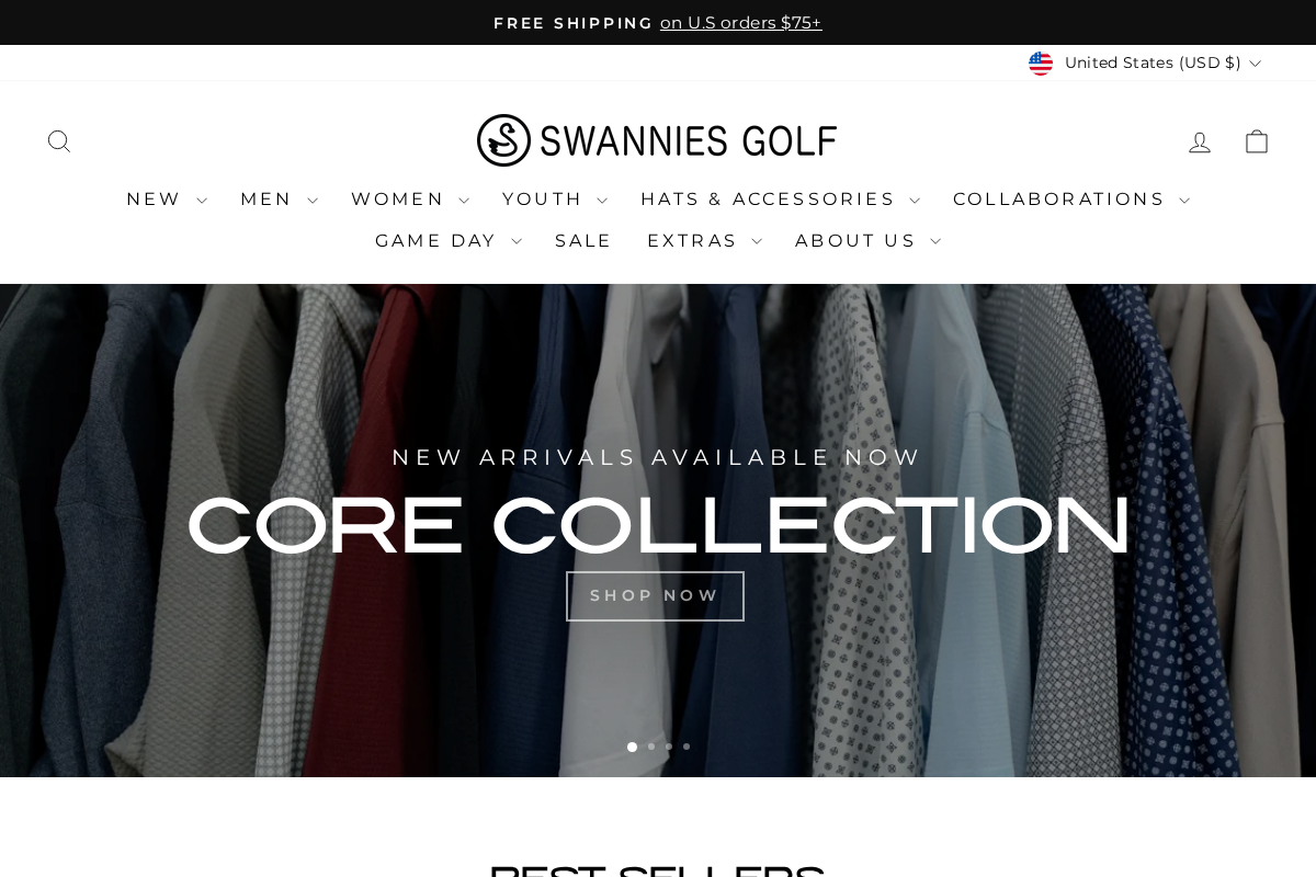 swannies.co homepage screenshot