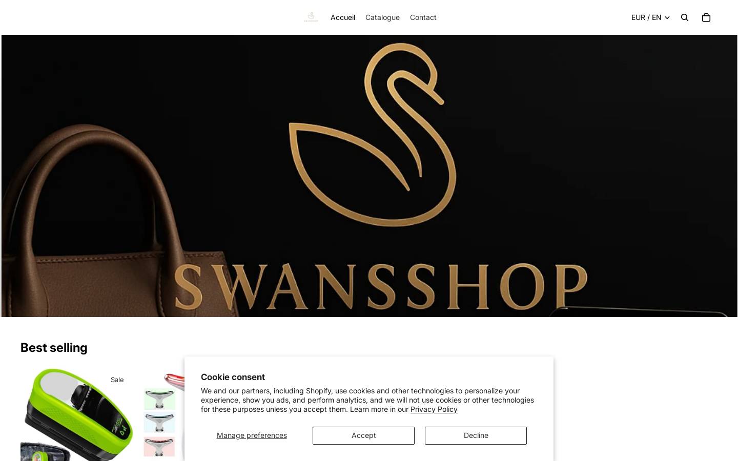 swansshop.com homepage screenshot