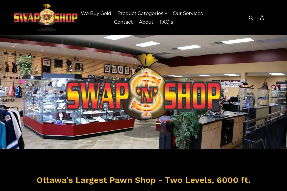 swapnshop.ca homepage screenshot