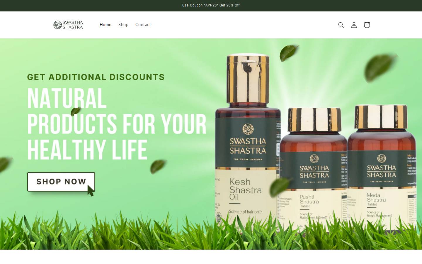 swasthashastra.in homepage screenshot