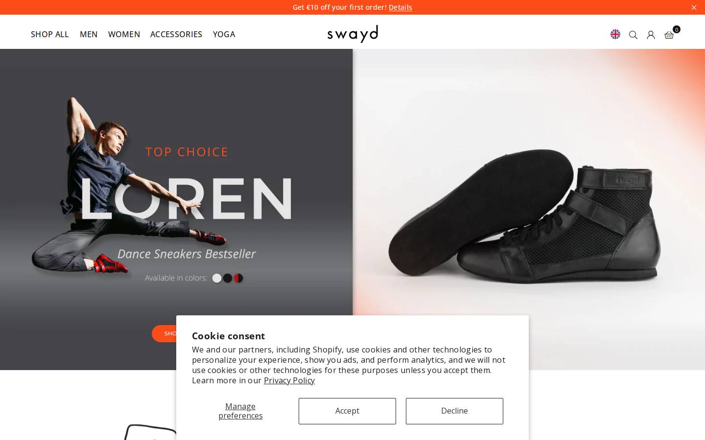 Swayd homepage screenshot
