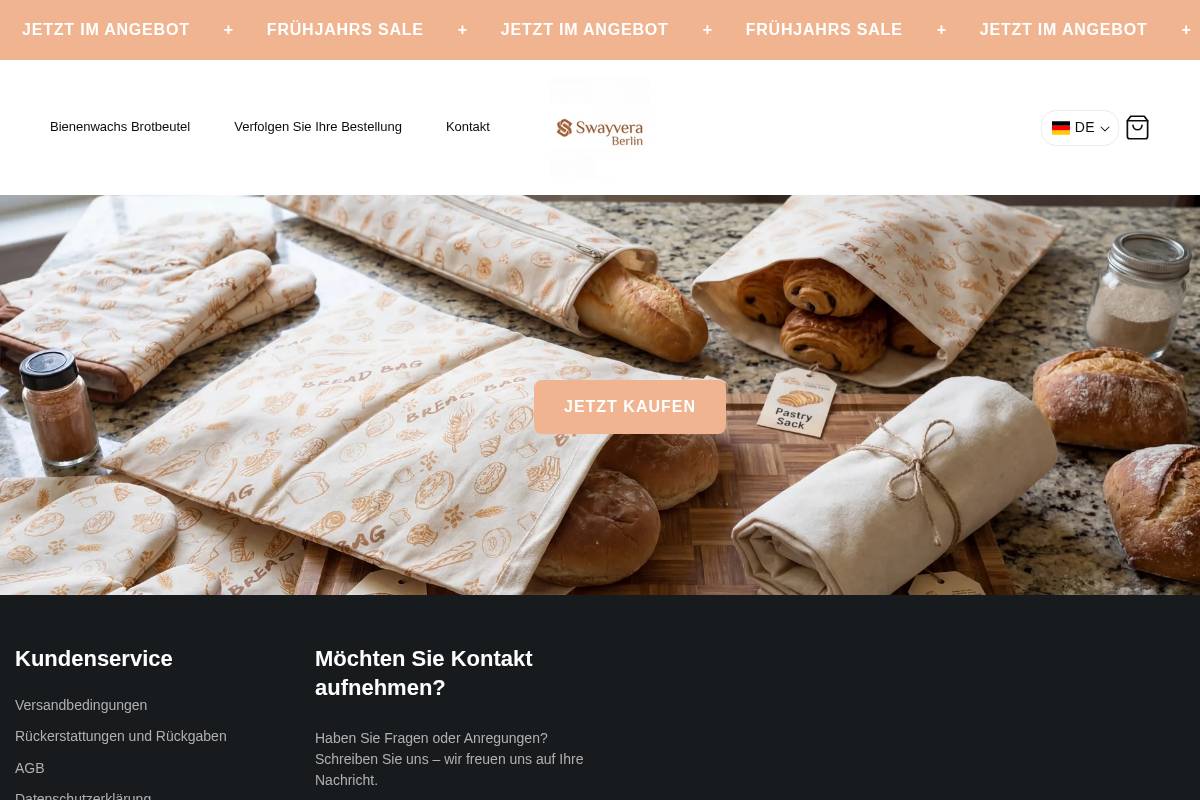 swayvera.com homepage screenshot