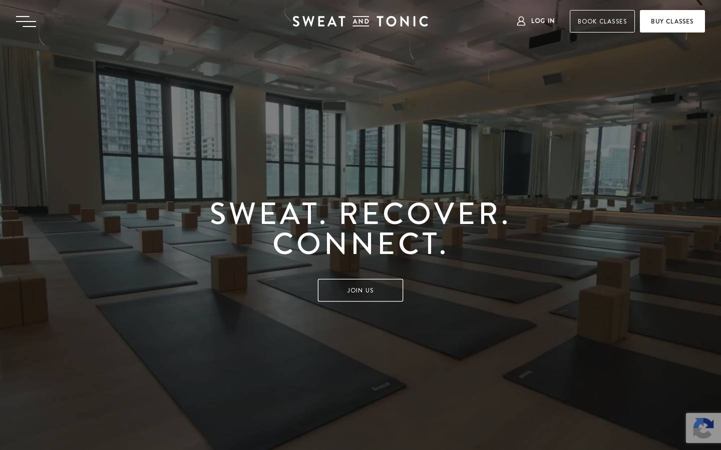 sweatandtonic.com homepage screenshot