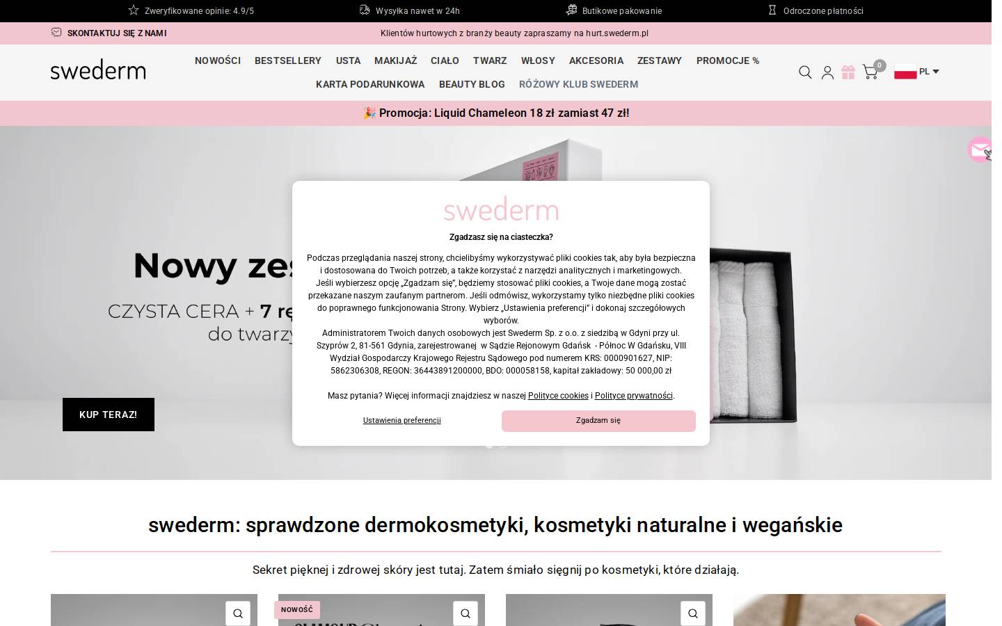 swederm.pl homepage screenshot