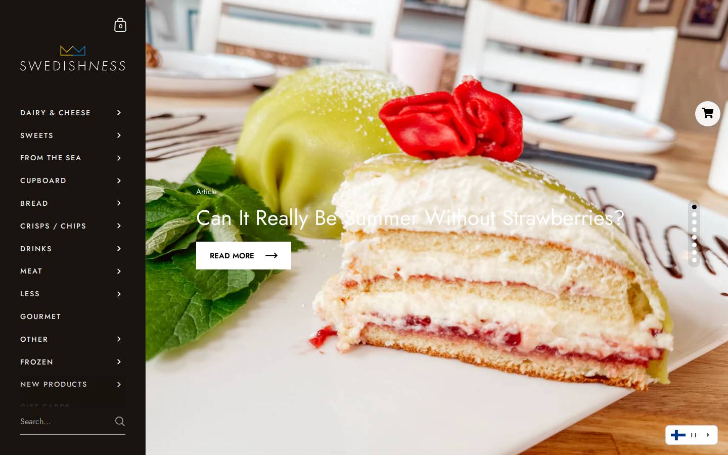 Swedishness homepage screenshot