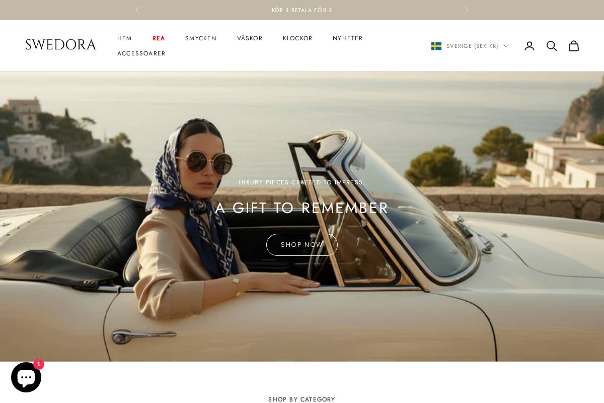 Swedora homepage screenshot