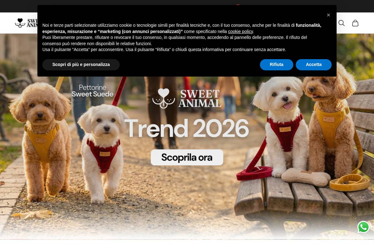 Sweet Animal homepage screenshot