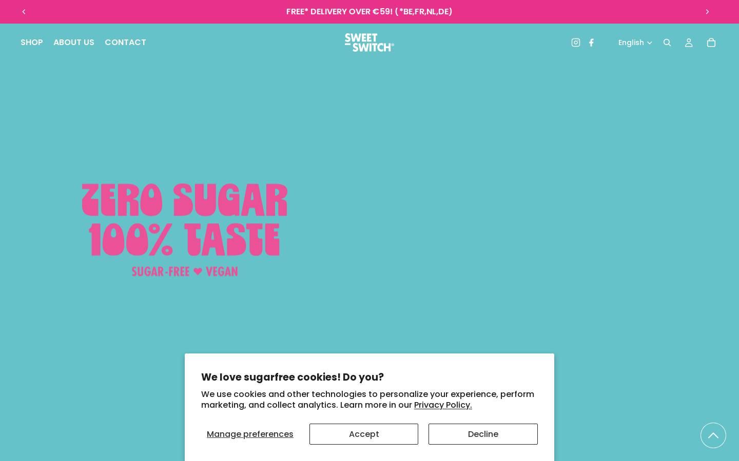 SWEET-SWITCH® homepage screenshot