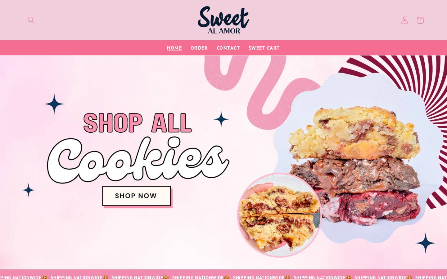 sweetalamor.com homepage screenshot