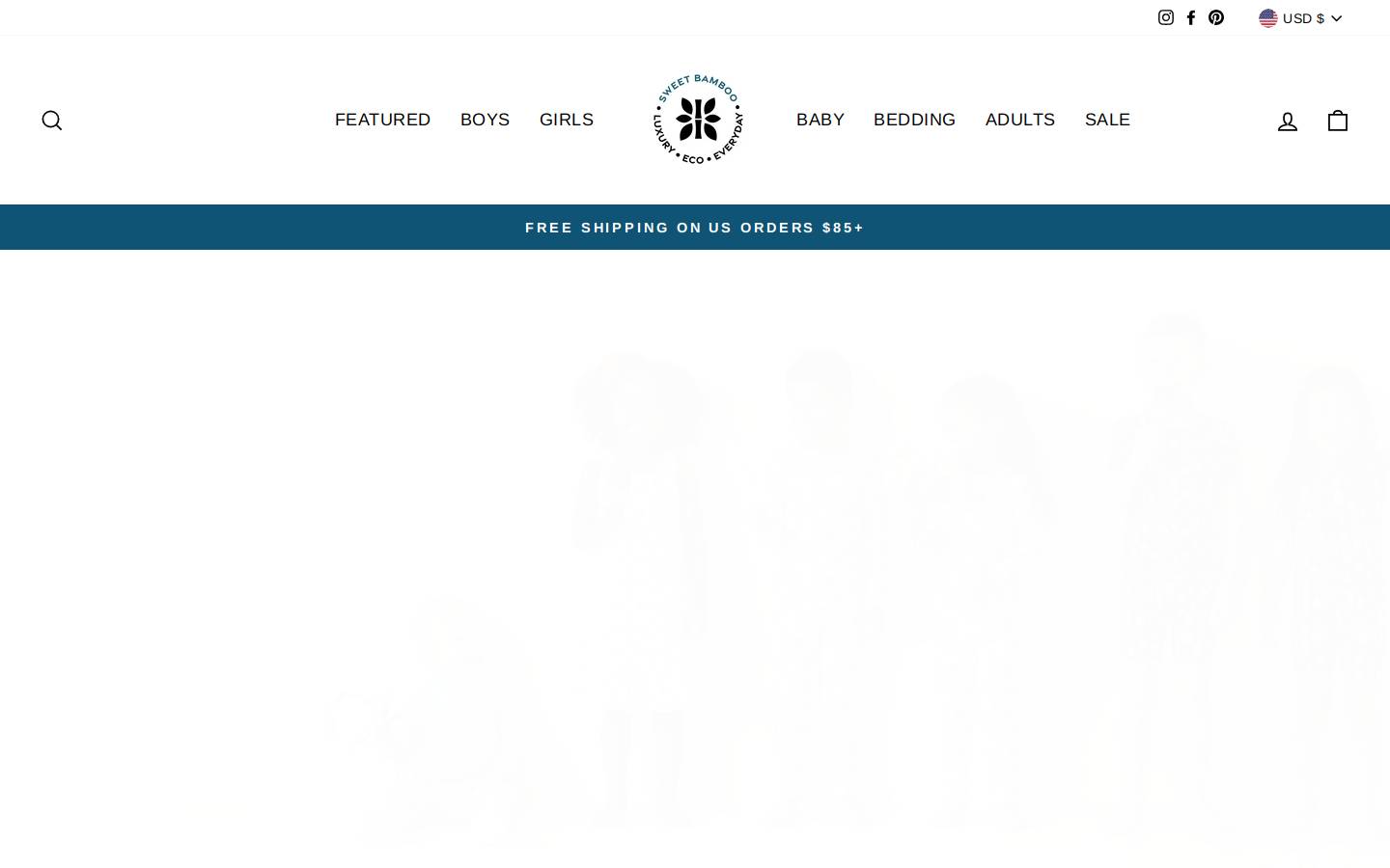 sweetbamboo.co homepage screenshot