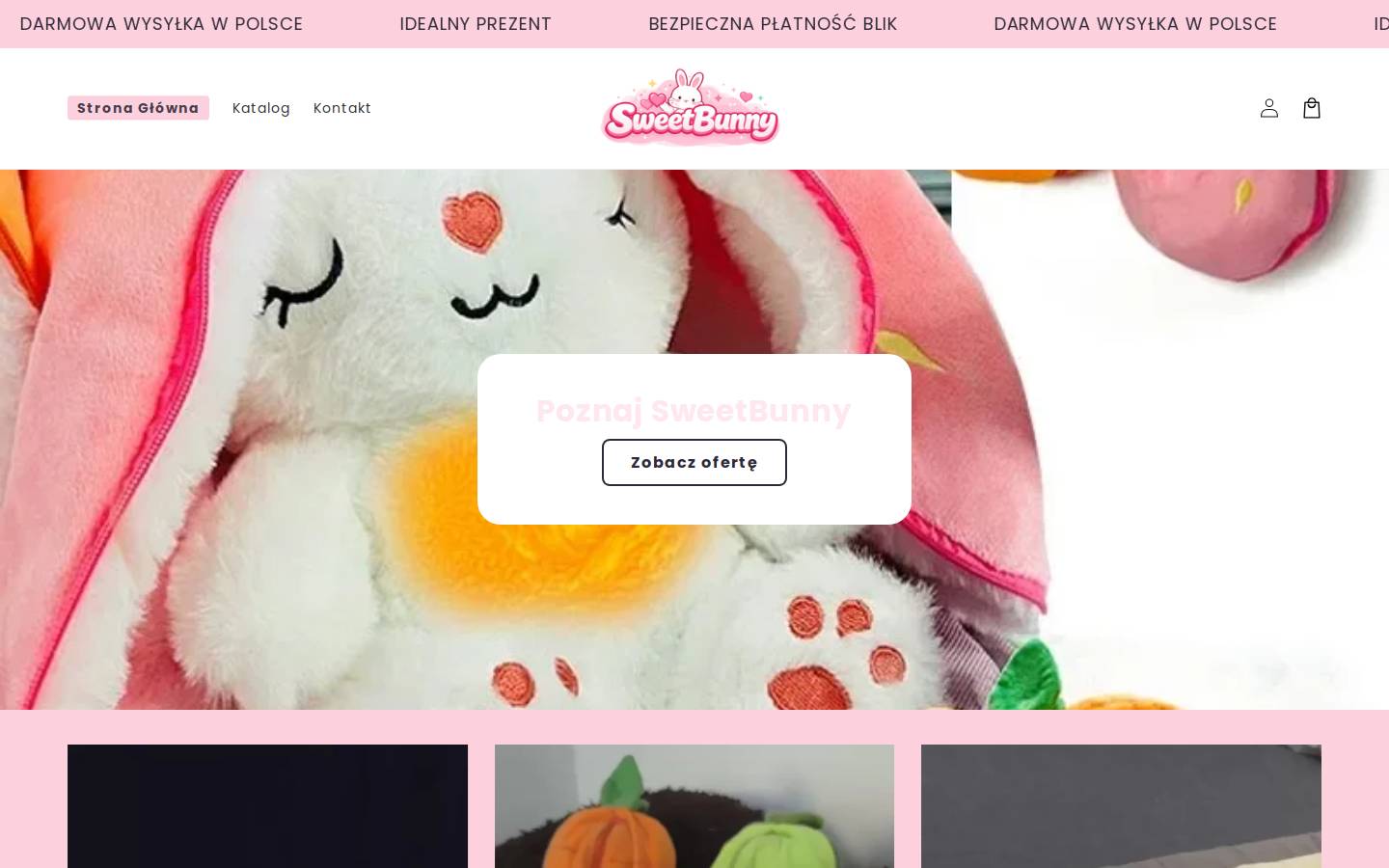 sweetbunny.pl homepage screenshot
