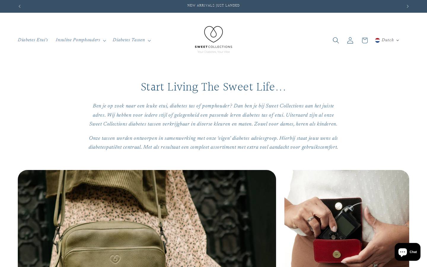 sweetcollections.nl homepage screenshot