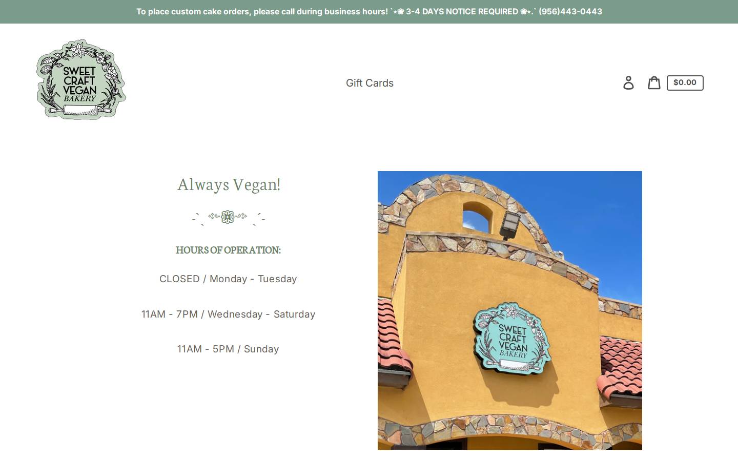 sweetcraftvegan.com homepage screenshot